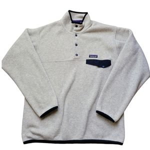 Patagonia Gray and Black Pullover Sweatshirt